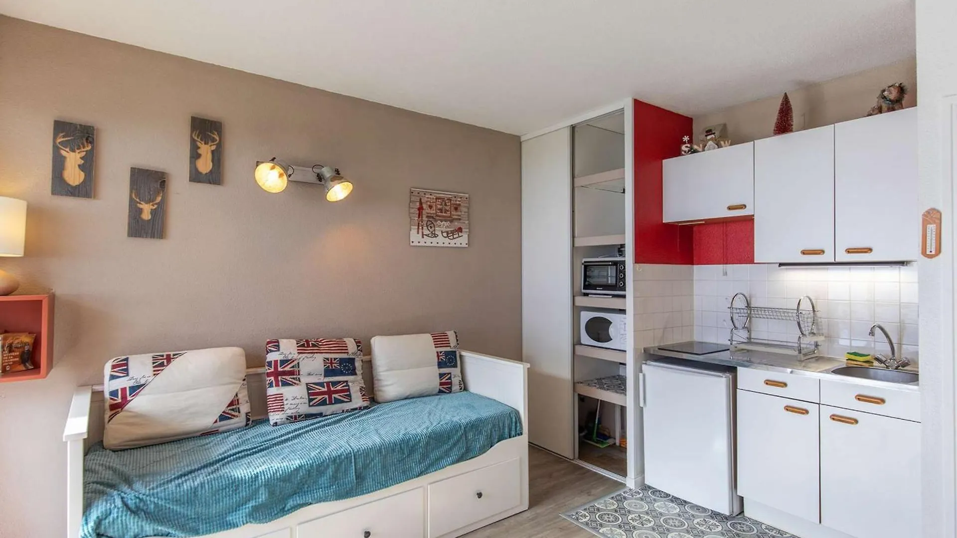 Studio Cabine 4 Pers, Pied De Pistes, Parking, Balcon Sud, Centre Station, Proche Commerces - Fr-1-404-12 لا مونجي شقة